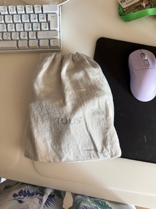 Bolso Tous pequeño rosa y blanco