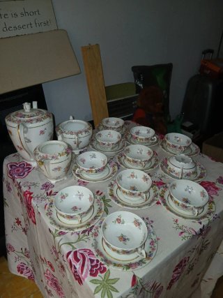 Limoges Chapus et Fils porcelana floral