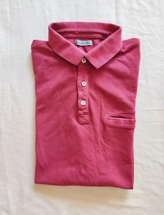 Polo rojo de manga corta