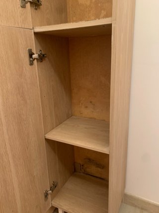 Armario alto madera 2 puertas
