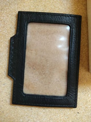 Cartera Dockers Plegable Cuero Negro