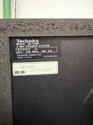 ALTAVOCES TECHNICSSB CS65
