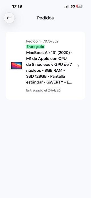 MacBook Air 13 (2020) M1 8GB RAM 128GB SSD