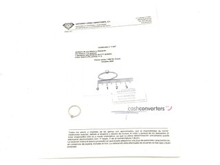 sortija oro 18k con piedra con diamante