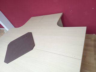Mesa oficina 4 puestos madera