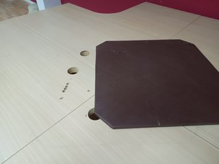 Mesa oficina 4 puestos madera