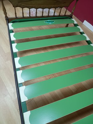Cama individual madera. 186x112x66