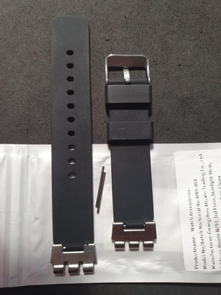 Cinturino in silicone con attacchi Swatch da 19mm