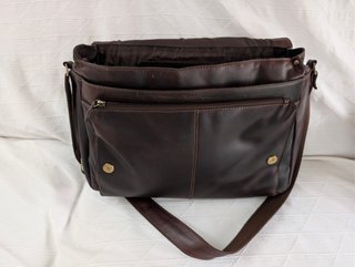 Bolso STILORD Piel Mensajero Bandolera Marrón