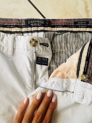 Pantaloni Alcott Uomo Bianchi Cotone,tg46