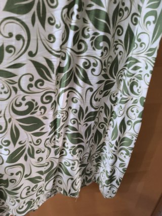 Vestito lungo manica a tre quarti fantasia floreal