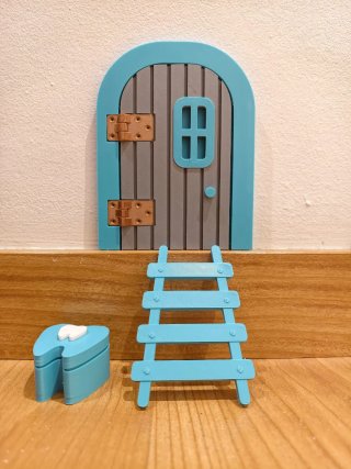 Casita Ratón Pérez Azul con Escalera