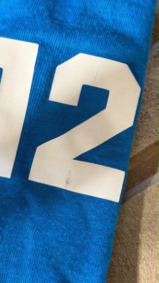 5 Maglie sportive vintage blu e bianche