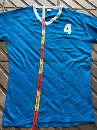 5 Maglie sportive vintage blu e bianche