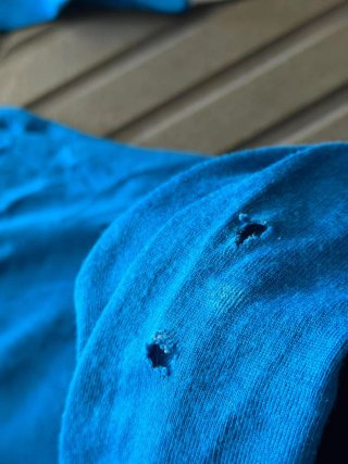 5 Maglie sportive vintage blu e bianche
