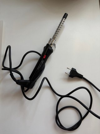 Rizador Profesional Pelo Negro/Plata