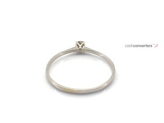 sortija oro 18k con piedra con diamante