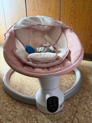 Hamaca eléctrica bebé rosa
