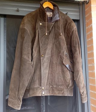 Cazadora vintage piel marrón