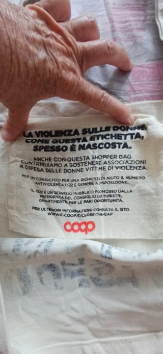 Borsa in cotone Coop Questa non è una borsa