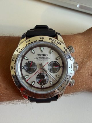 Seiko Mod Daytona Reloj Cronógrafo
