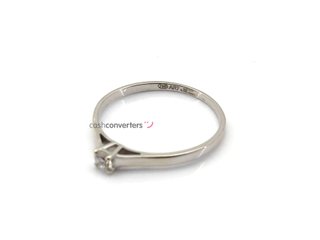 sortija oro 18k con piedra con diamante