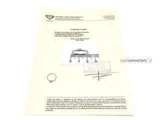 sortija oro 18k con piedra con diamante