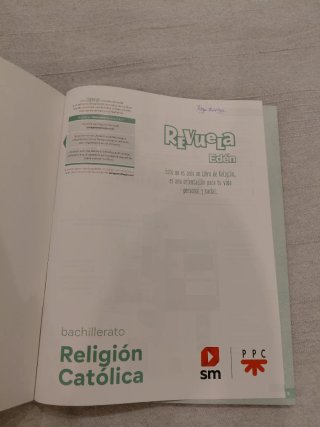 Libro Religión Católica 1°Bach