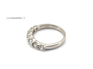 anillo oro 18k con piedra con circonita