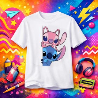 Camiseta Stitch y Ángel 4
