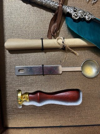 Kit Escritura Pluma y Sellos Cera