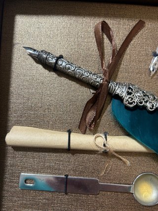 Kit Escritura Pluma y Sellos Cera