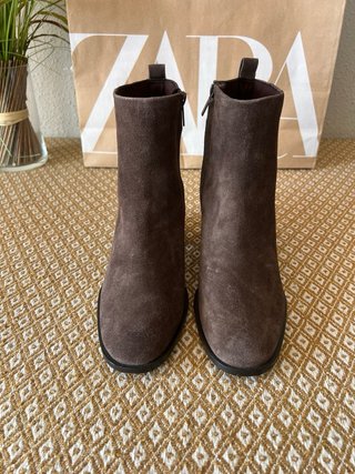Botines piel Zara talla 38 NUEVOS