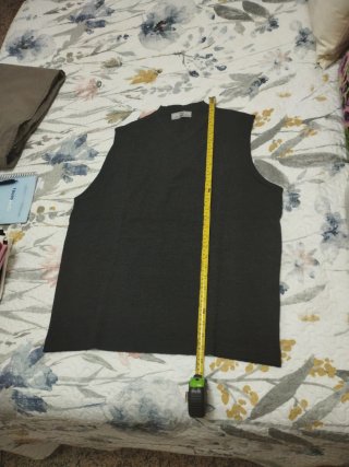 Chaleco de punto negro talla L