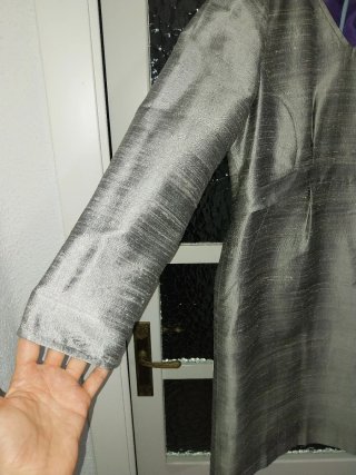 Vestido elegante tela estructurada t. XL/XXL