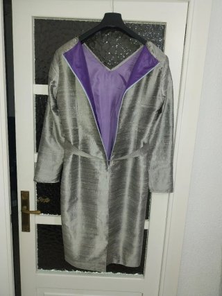 Vestido elegante tela estructurada t. XL/XXL