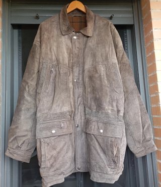 Abrigo vintage estilo parka marrón