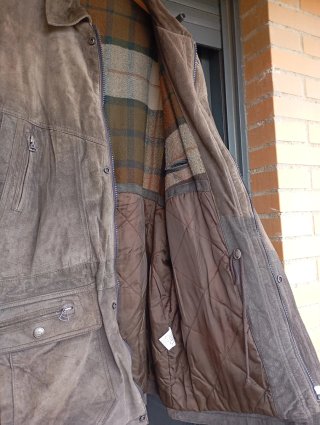 Abrigo vintage estilo parka marrón