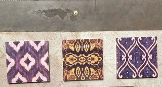 Quadro d'arredo con motivo ikat