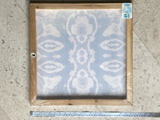Quadro d'arredo con motivo ikat
