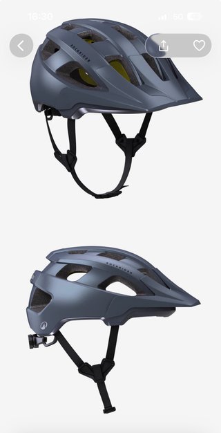 Capacete BTT Rockrider Cinza