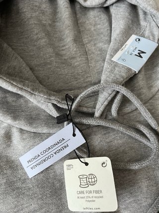 Sudadera Lefties Gris Talla M