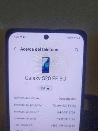 Samsung Galaxy S20 FE 5G Azul