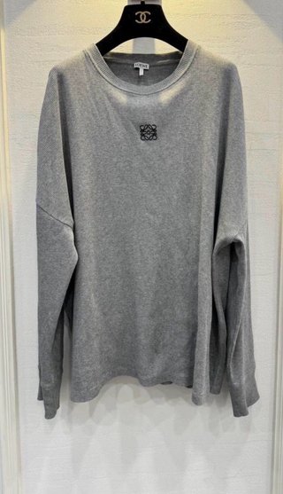 Sudadera Jersey fino Loewe Anagram Gris