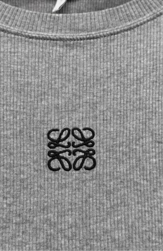 Sudadera Jersey fino Loewe Anagram Gris