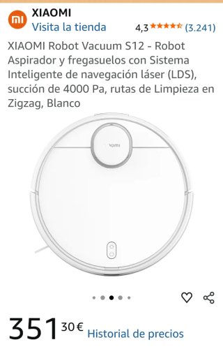 Robot aspirador y fregasuelos Xiaomi