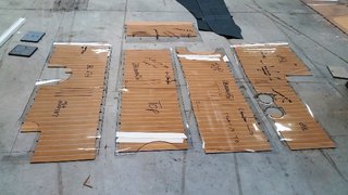 Cubierta teca sintética para barco