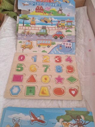 4 Puzzle in Legno per Bambini