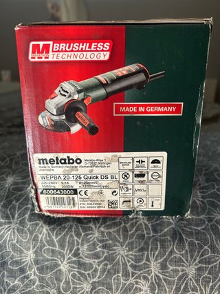 Amoladora Metabo WEPBA 20-125 Quick DS BL