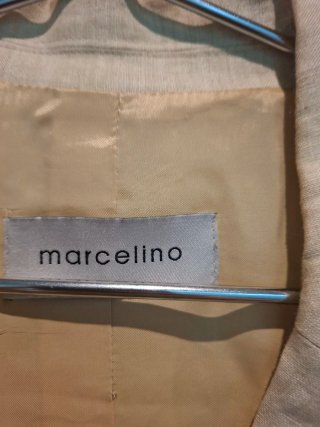 Chaqueta Marcelino Lino Beige Multicolor